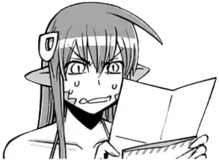 Мия ЧБ by @FordDionOdinochka telegram stickers