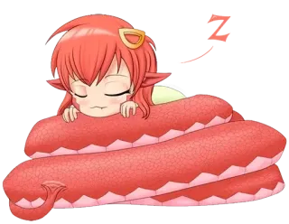 🐍 513394c7 Z 애니메이션, 만화, 뱀, 만화, 캐릭터, 라미아 telegram sticker