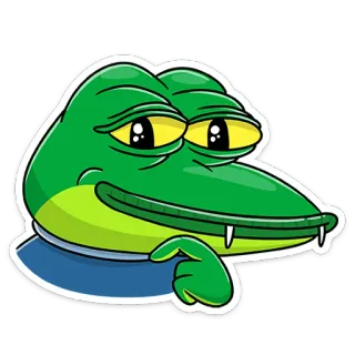 🤔 5354a828 Pepe the Frog 佩佩, 青蛙, 表情包, 网络迷因, 卡通, 角色 telegram sticker