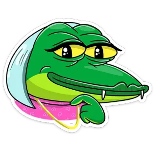 🤔 75958319 개구리, 동물, 만화, 밈, 스티커 telegram sticker