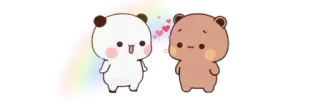 💞 4a8a591c หมี, การ์ตูน, รุ้ง, น่ารัก, แอนิเมชั่น telegram sticker