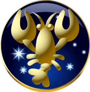 ♋ 182bc3eb zodiac, cancer, astrology, sign, crab telegram sticker