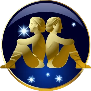 ♊ 24fdbb3a gemini, astrology, zodiac, stars, constellation telegram sticker