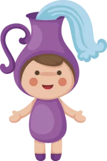 ♒ 380cfd1a astrology, aquarius, zodiac, horoscope, water telegram sticker