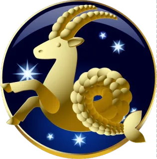 ♑ 823a089e zodiac, astrology, capricorn, horoscope, goat, stars telegram sticker