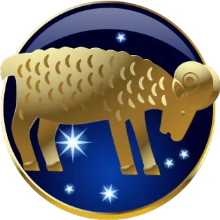♈ d9d088a2 aries, ram, zodiac, astrology, star sign, horoscope telegram sticker