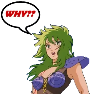 ❓ 6631fd0d WHY?? question, anime, cartoon whatsapp sticker