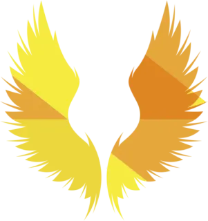 🤨 307287aa sayap, kuning, oranye, abstrak, simbol telegram sticker