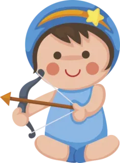 🤩 658fa635 Cupid, Pemanah, Panah, Kartun, Cinta, Imut, Kerub telegram sticker