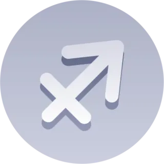 🤨 bd82836c Sagitarius, astrologi, zodiak, pemanah, simbol telegram sticker