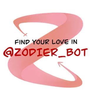 😊 08569042 FIND YOUR LOVE IN @ZODIER_BOT love, dating, bot, social media, romance telegram sticker