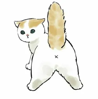 🌟 ca84e28d gato, animal, mascota, lindo, ilustración, felino telegram sticker