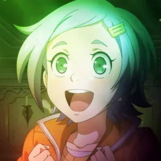 💈 9b269c1d 动漫, 微笑, 快乐, 儿童, 卡通, 女孩 telegram sticker