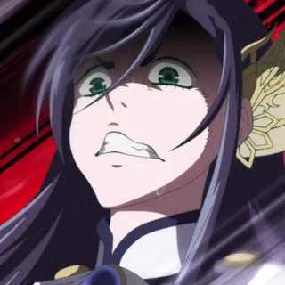 💈 bbf14d60 动漫, 生气, 角色, 表情, 女人 telegram sticker