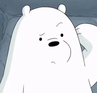 💈 71d04a93 Ice Bear We Bare Bears desenho animado, urso polar, We Bare Bears, urso, urso polar, fofo telegram sticker