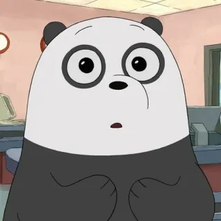 💈 d2dbb908 Panda We Bare Bears desenho animado, urso, panda, fofo, We Bare Bears telegram sticker