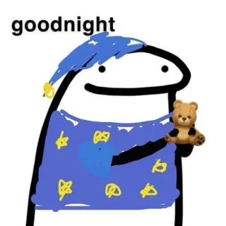 😴 bb4c64c9 goodnight 睡眠, おやすみ, 可愛い, 漫画, 夜, 眠い telegram sticker