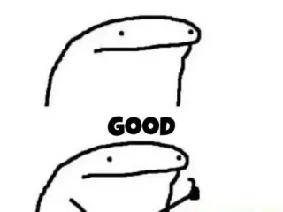 😐 e85a4749 GOOD ミーム, Florkofcows, 良い, いいね, ポジティブ telegram sticker