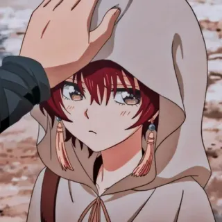 😤 2fb946a7 Anime, Meisje, Hoodie, Karakter, Rood haar, Oorbellen, Schattig telegram sticker