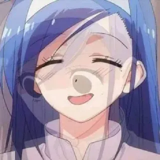 🥲 6801508f Anime, Manga, Meisje, Cartoon, Leuk, Vrolijk, Lachend telegram sticker