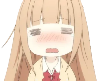 😭 baa7ca2f anime, cartoon, meisje, blozen, kawaii, schattig telegram sticker