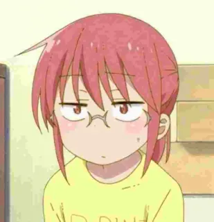 🧐 dd747e5e Kobayashi Miss Kobayashi's Dragon Maid Anime, Cartoon, Draak, Meid, Kobayashi, Grappig, Expressie telegram sticker
