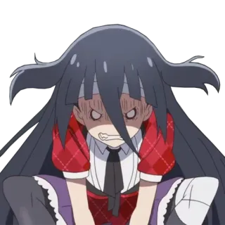 😡 8359cf16 อนิเมะ, โกรธ, หงุดหงิด, ตัวละคร, ผู้หญิง, การ์ตูน telegram sticker