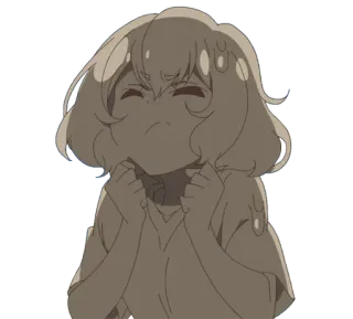 😣 017ae609 アニメガール, 可愛い, 幸せ, 笑顔 telegram sticker