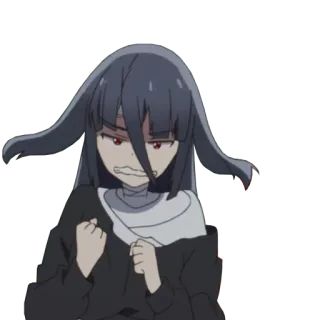 😡 e2d88f1c アニメ, 女の子, イライラ, 怒り, 漫画 telegram sticker