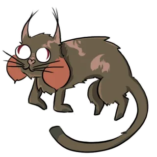 😸 96582a3d Katze, Tier, Cartoon, Sticker, Haustier, Haustier telegram sticker