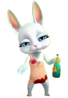 🥃 048dd173 漫画, ウサギ, アルコール, パーティー telegram sticker