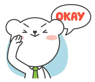 👌 7508a4e5 OKAY orso, ok, approvare, accordo, carino, cartone animato, positivo telegram sticker
