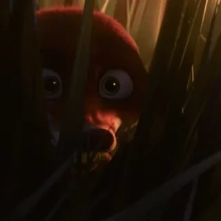 😬 6cd9dba0 binatang, rubah, gigi, menakutkan, mata whatsapp sticker