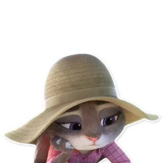😞 1ee52082 Judy Hopps Zootopia konijn, schattig, konijn, dier, Judy Hopps telegram sticker