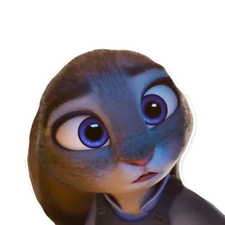 😶 53fccb21 Judy Hopps Zootopia konijn, politie, schattig, zootropolis, disney telegram sticker