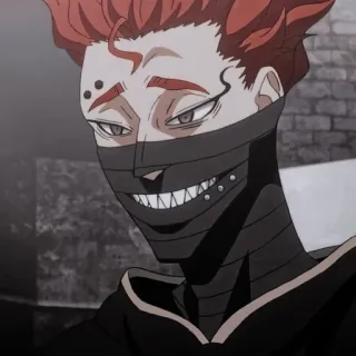 🦴 0a2bca8a 动漫, 反派, 微笑, 面具, 恶魔 telegram sticker