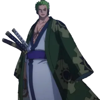 🧩 eb22e548 Zoro One Piece Anime, Espadachín, Pirata, One Piece, Zoro, Roronoa telegram sticker