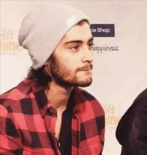 🍒 7816cabe man, beard, hat, flannel, portrait whatsapp sticker