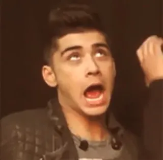 🕵‍♀ 9bb77b75 Zayn Malik person, singer, celebrity, face, open mouth whatsapp sticker