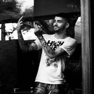 🖕 d64cc17a HIGH person, man, middle finger, tattoos, portrait whatsapp sticker