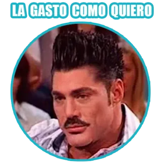 💸 8677bea7 LA GASTO COMO QUIERO pria, wajah, ekspresi, potret telegram sticker