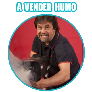 😛 d617e5b1 A VENDER HUMO asap, jualan, humor, pria, mesin kabut telegram sticker