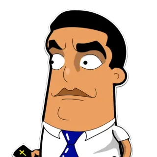 😐 a55e1cc2 мультфильм, мужчина, библия, проповедник, религия, злой telegram sticker