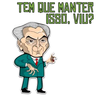 ☝️ b2cd3e89 TEM QUE MANTER ISSO, VIU? мультфильм, мужчина, портрет, бразилия telegram sticker