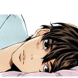 🖤 2eb786d6 Anime, Manga, Garçon, Personnage, Visage, Expression whatsapp sticker