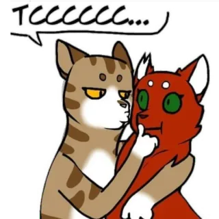 😏 fd367d4f TCCCCCC... kucing, ciuman, kartun whatsapp sticker