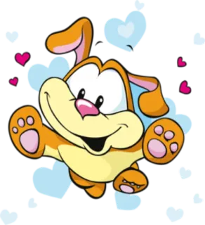 😍 f423fc0f мультфильм, собака, щенок, животное, милый whatsapp sticker