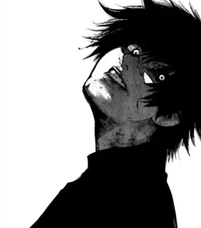 👿 2272c40d Ken Kaneki Tokyo Ghoul อนิเมะ, มังงะ, มืด, ตัวละคร, กูล telegram sticker