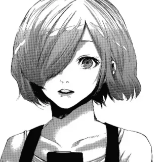 😊 d7ed1afa Touka Kirishima Tokyo Ghoul อนิเมะ, มังงะ, โตเกียว กูล, โทวกะ คิริชิมะ, ตัวละคร, ศิลปะ telegram sticker