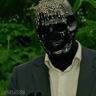 🥵 72b83ae5 @EARTH928B mask, suit, dripping, black, earth928b, figure telegram sticker